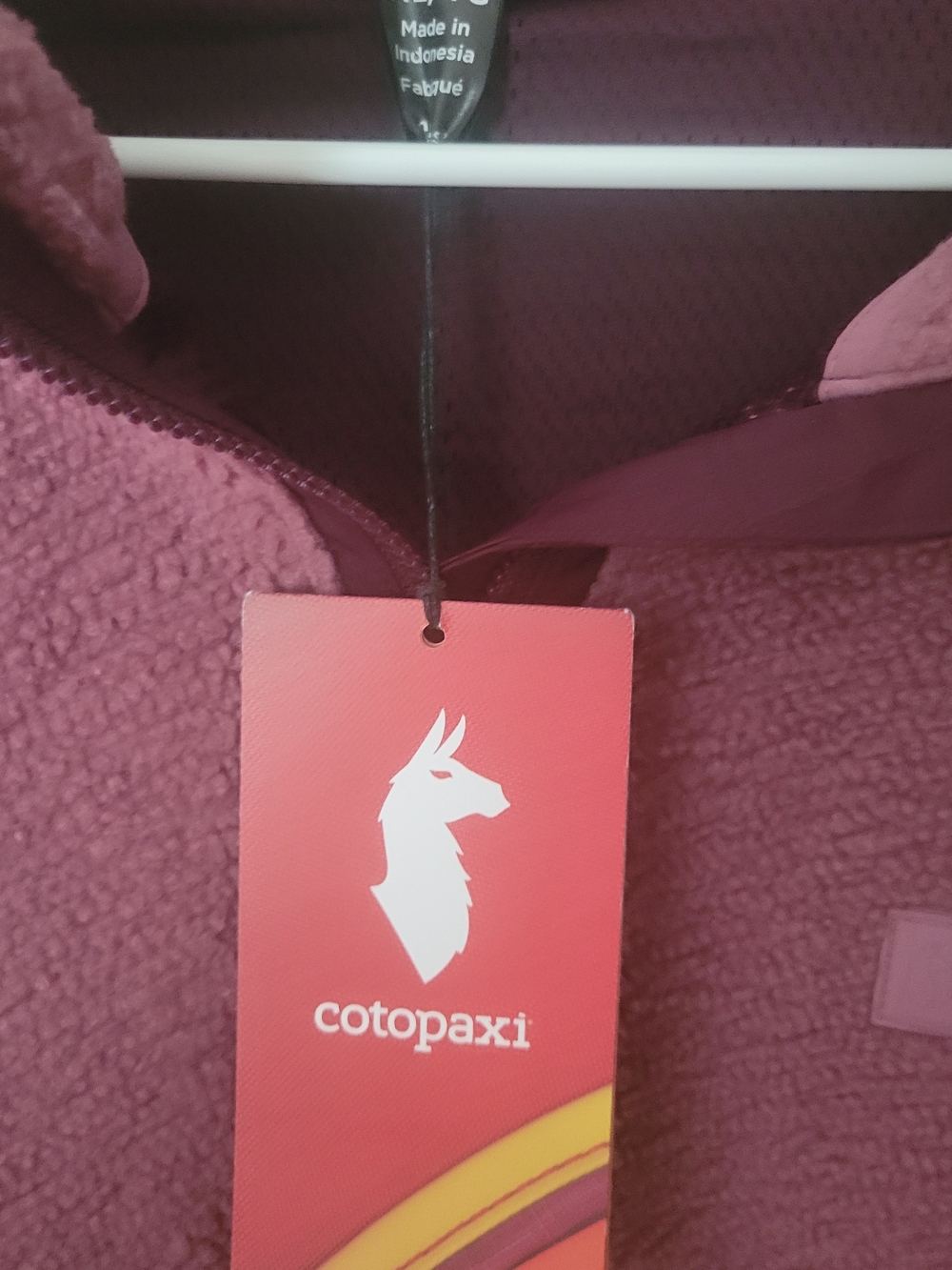 Cotopaxi Bacano Fleece Quarter-Zip Pullover Fig and Blackberry NWT XL (See Pics) - Picture 2 of 9